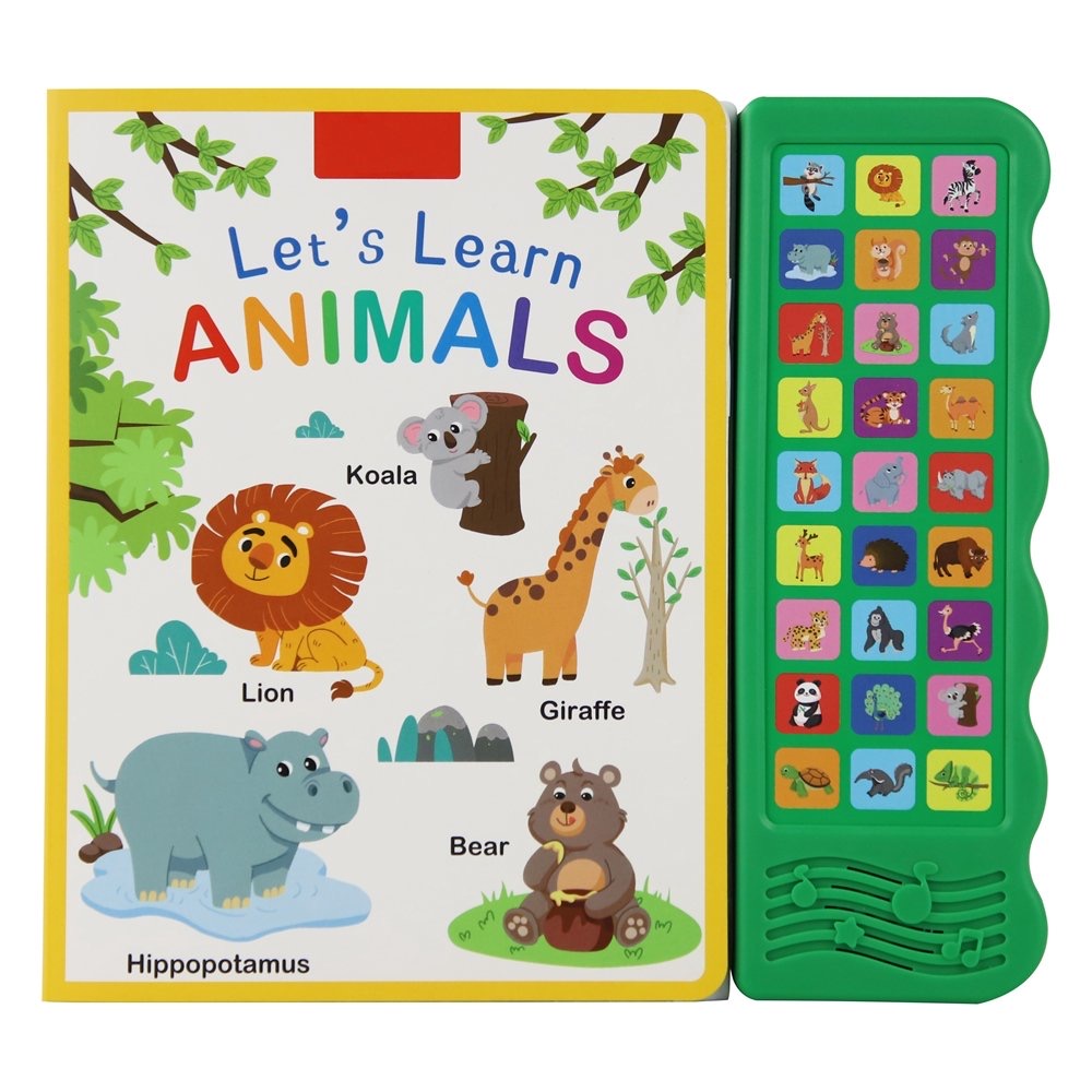 Apprenons les animaux avec des boutons sonores