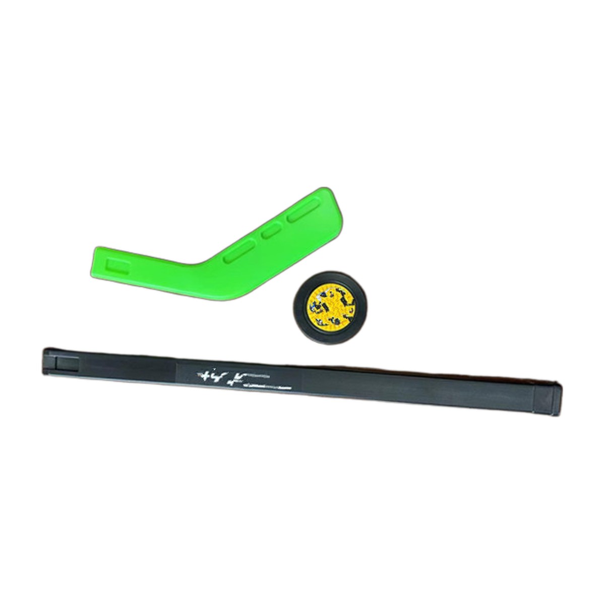Kids Plastic Hockey Stick And Puck Set view 2