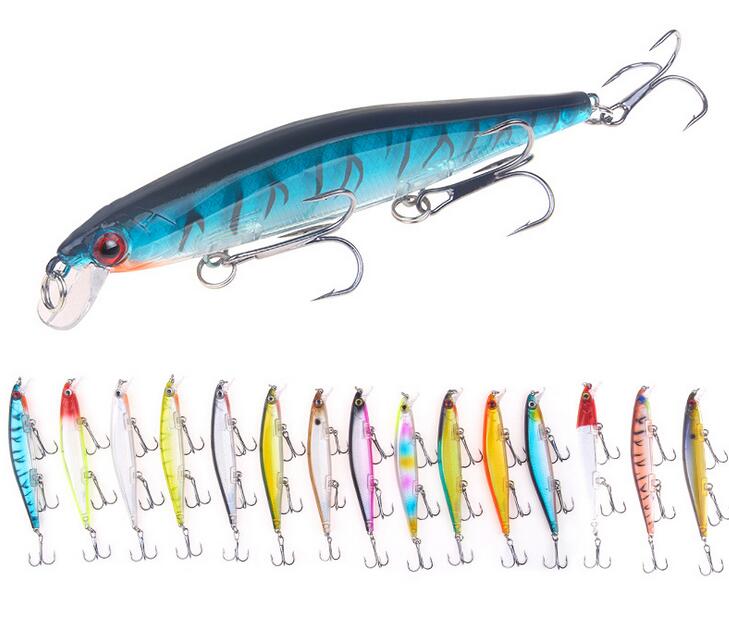 Lure de pêche en plastique avec crochet11,5cm de long
