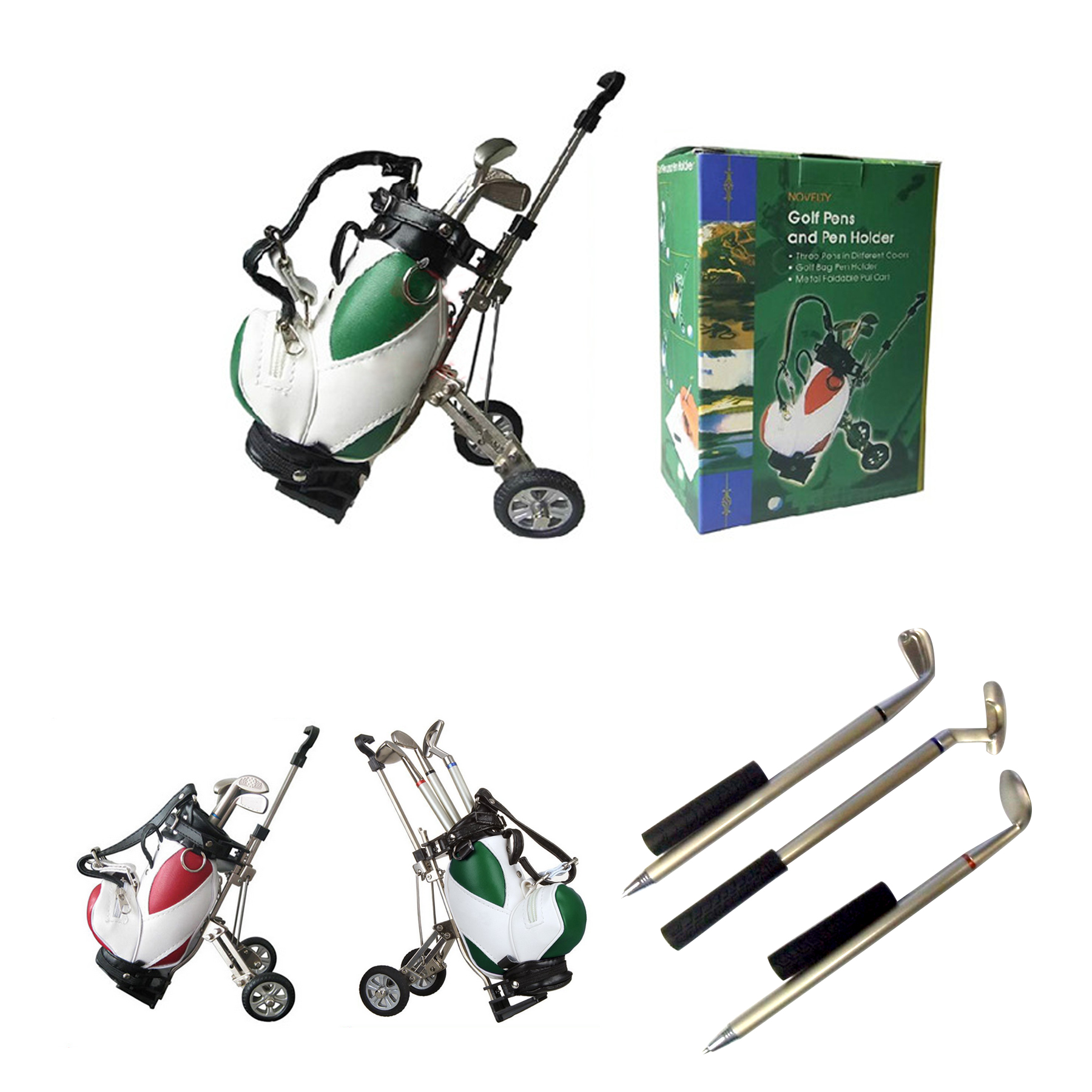 Chariot de golf avec stylo