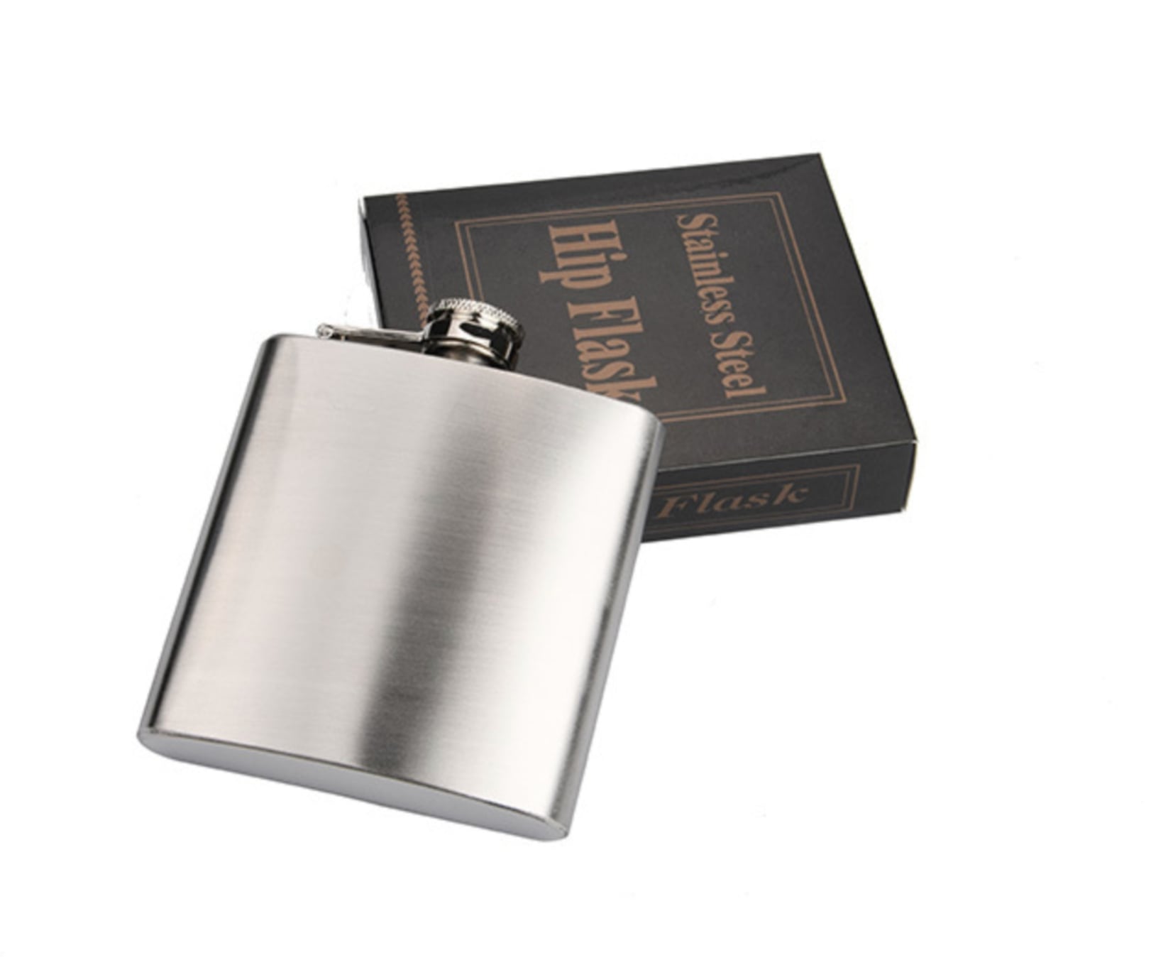 Flasque en acier inoxydable de 6 oz