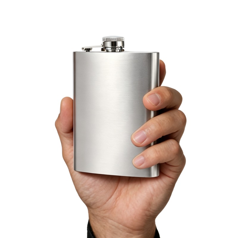 Flasque en acier inoxydable de 8 oz