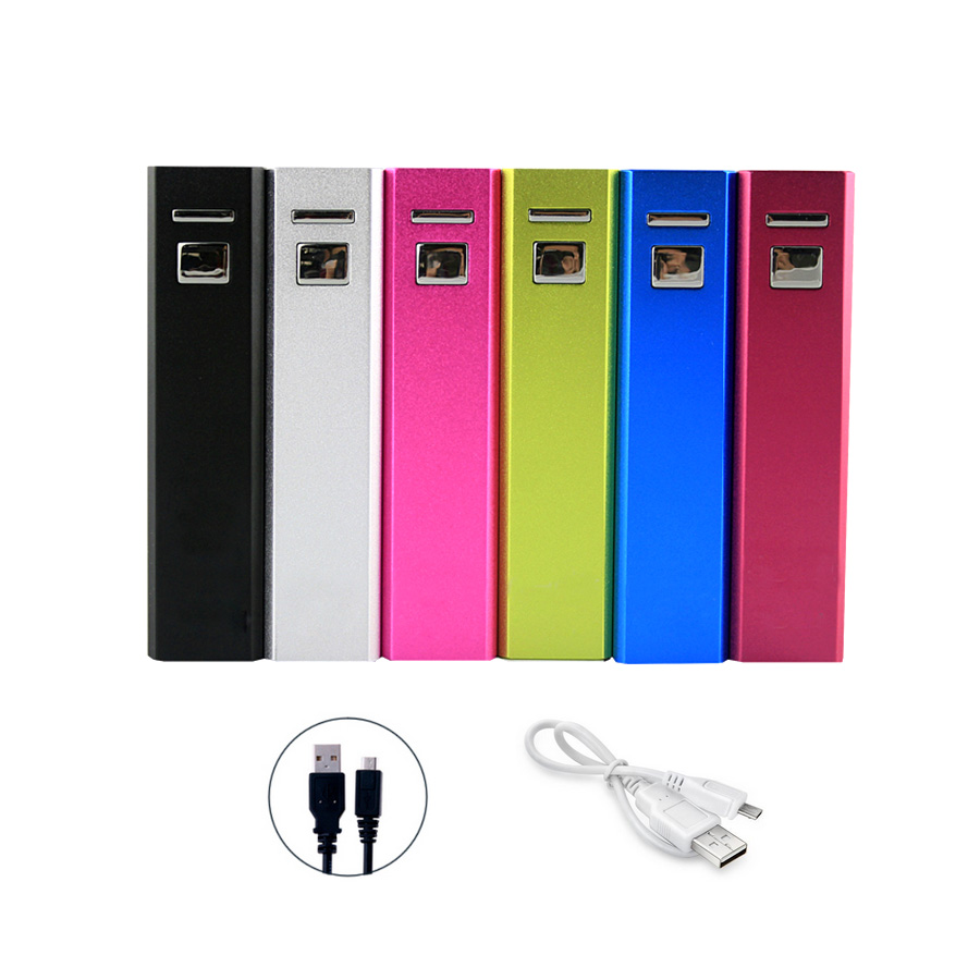2600mah source d'énergie mobile en aluminium