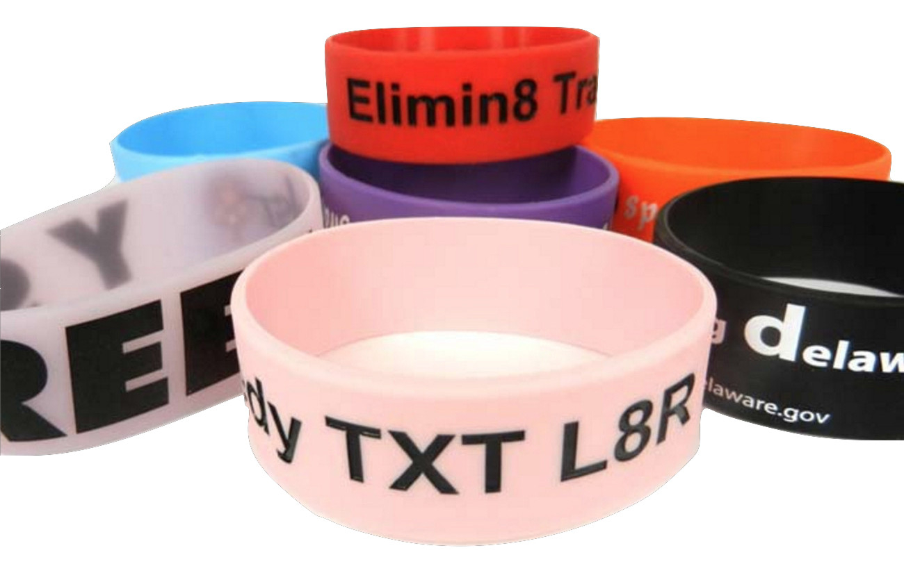 8 X 1 In Silicone Wristband
