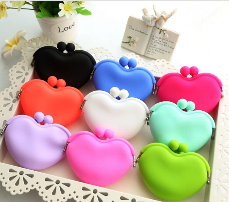 Sac en silicone en forme de coeur