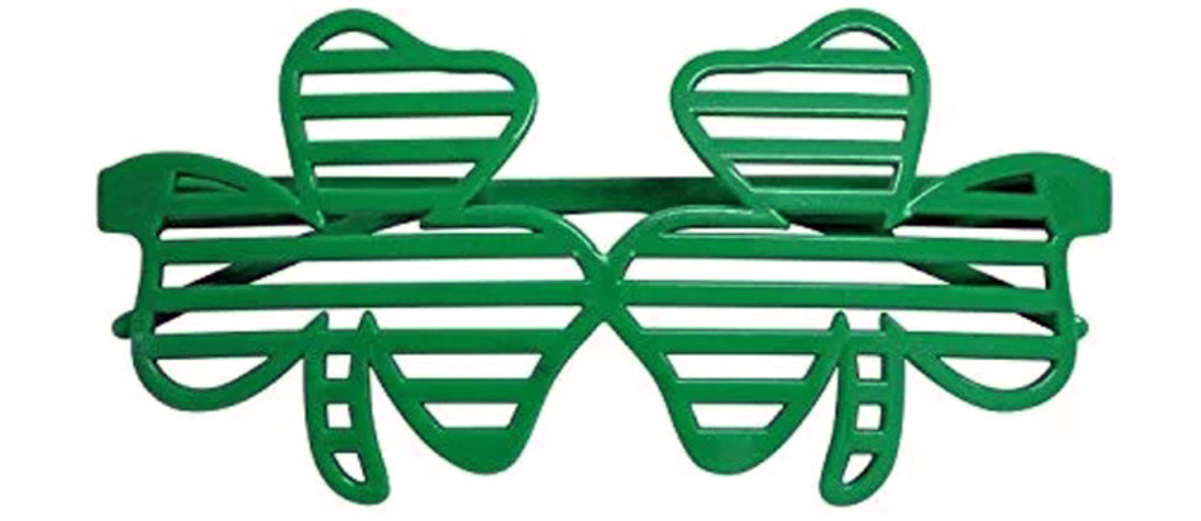 Gafas de vacaciones shamrock