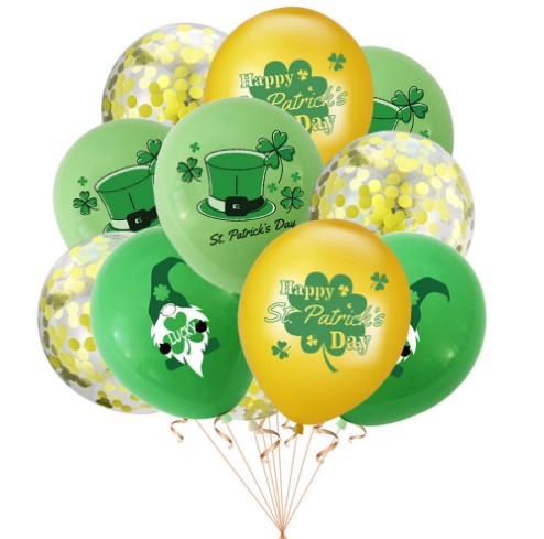 Traje de globo de san patricio