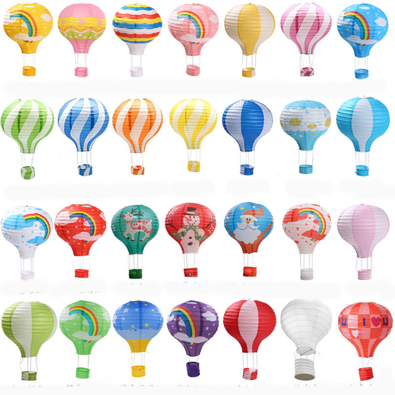 12 en lanterne de papier ballon d'air chaud
