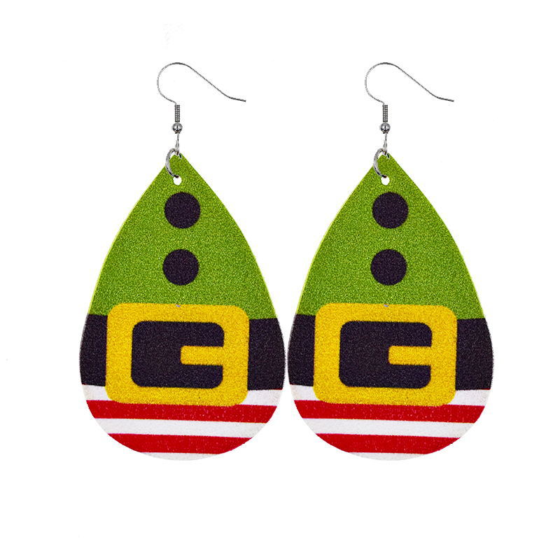 Pendientes de cuero pu par joyería