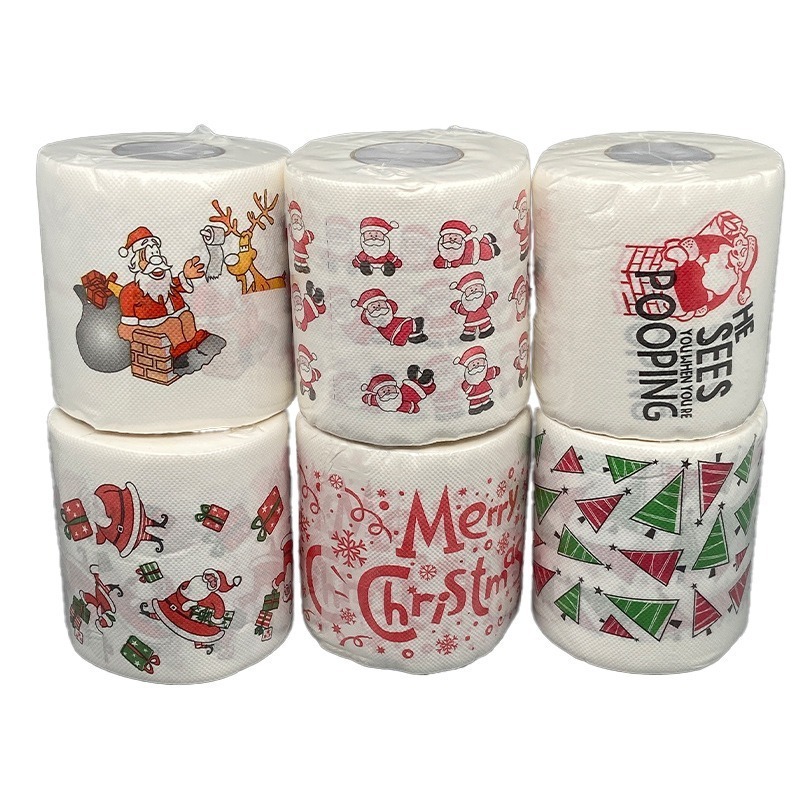 Stock Christmas 2ply Paper Roll Napkin