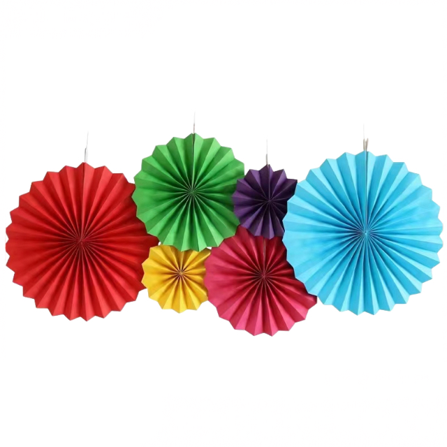 Décoration d'éventail en papier de 25 pouces dia