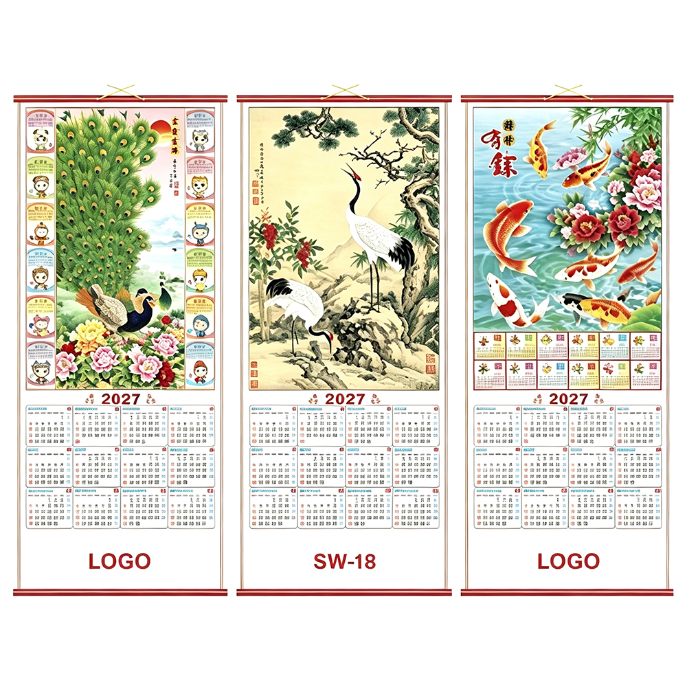 Year Of Goat 2027 Hanging Chinese Lunar Calendar