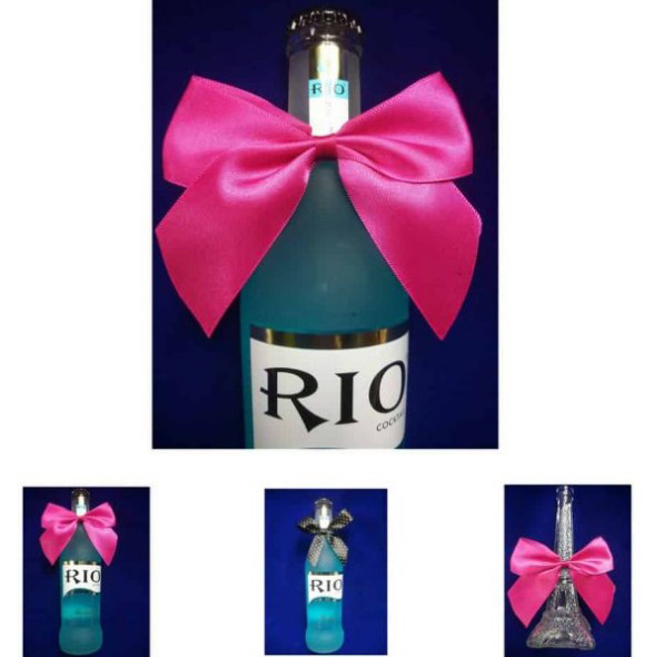 Ruban arc pour bouteilles de vin