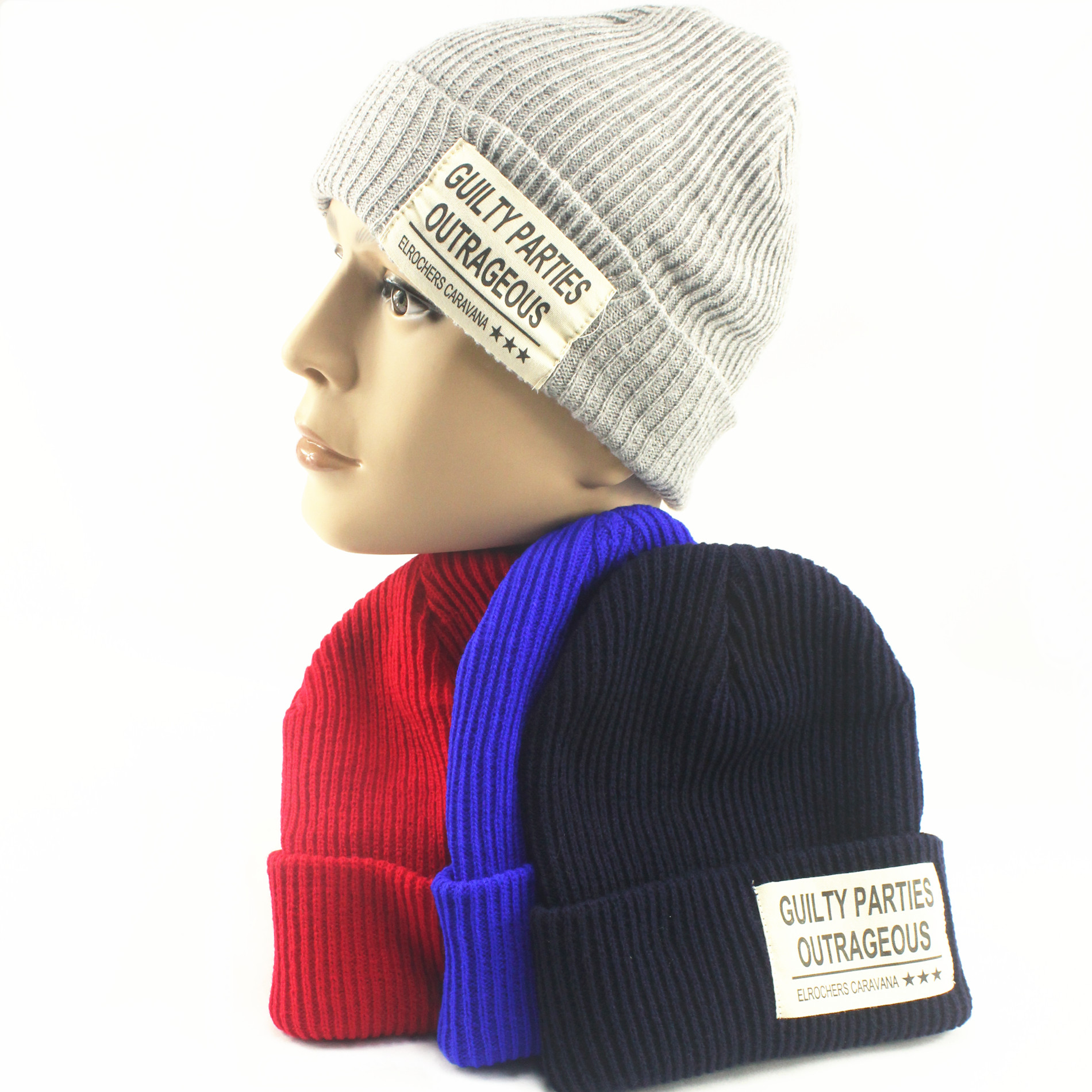 Knit Beanie With Cuff