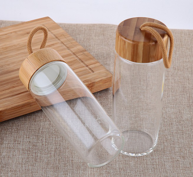 Bamboo Glass Bottle