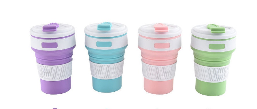 12oz Silicone Collapsible Coffee Cup