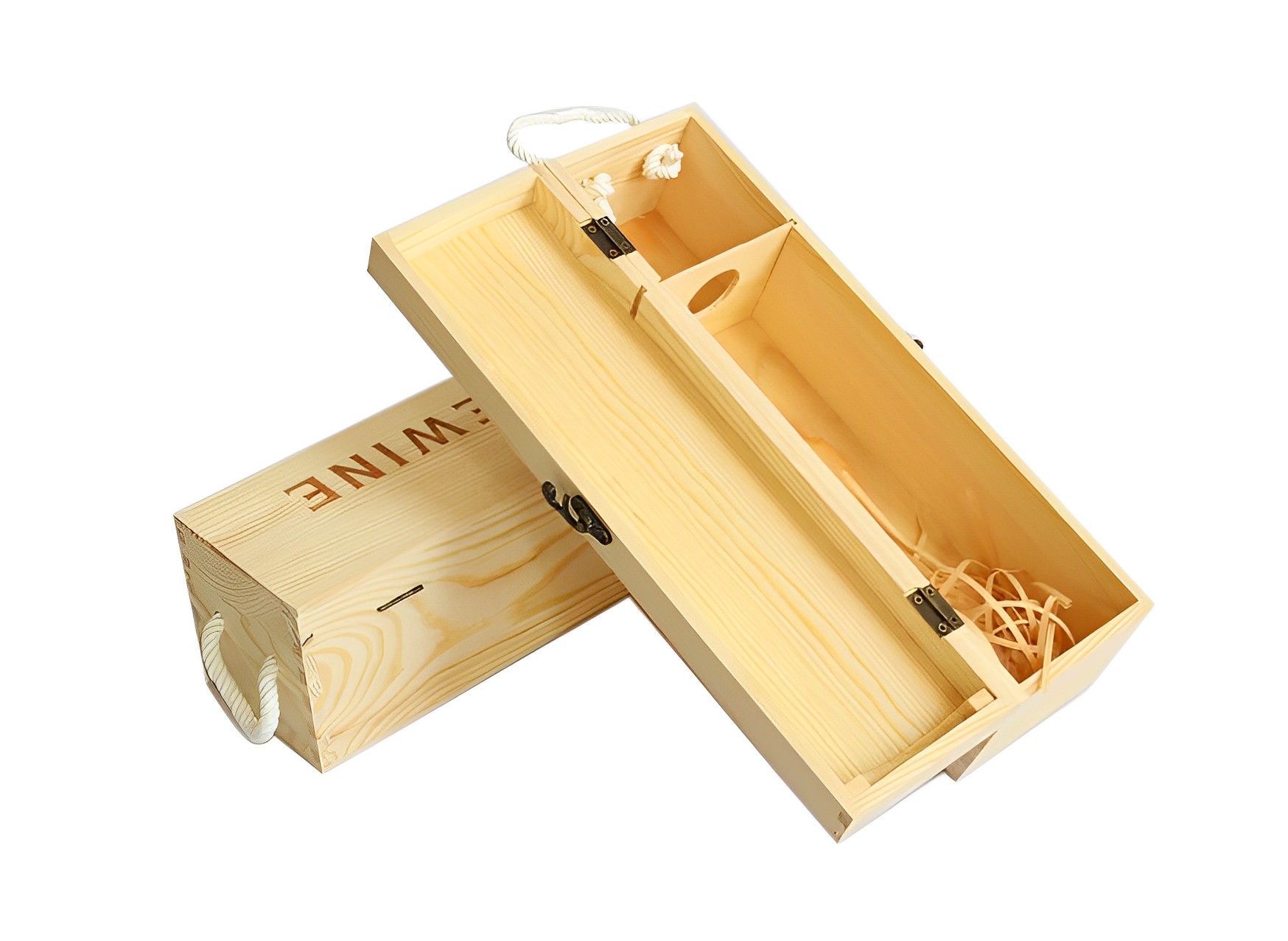 Boîte à vin en bois