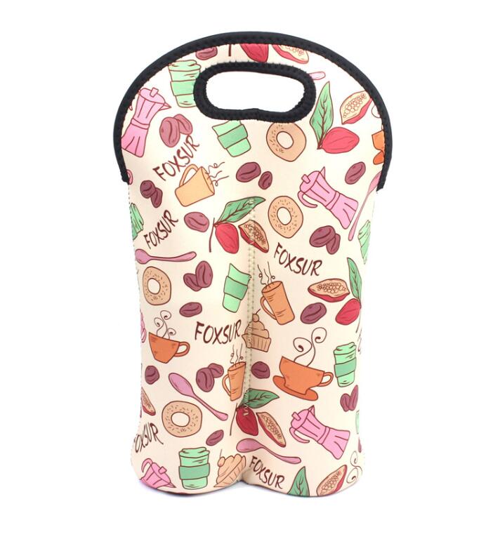Neoprene Pouch For Carry 2 Bottle Beer