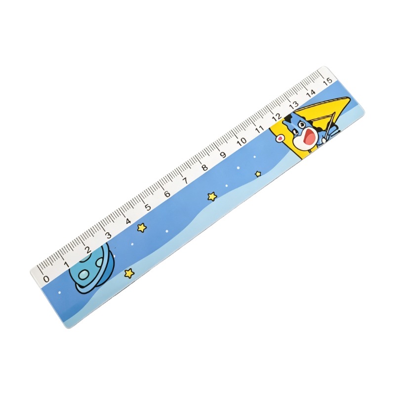 15cm Acrylic Mini Ruler One Side Print Only