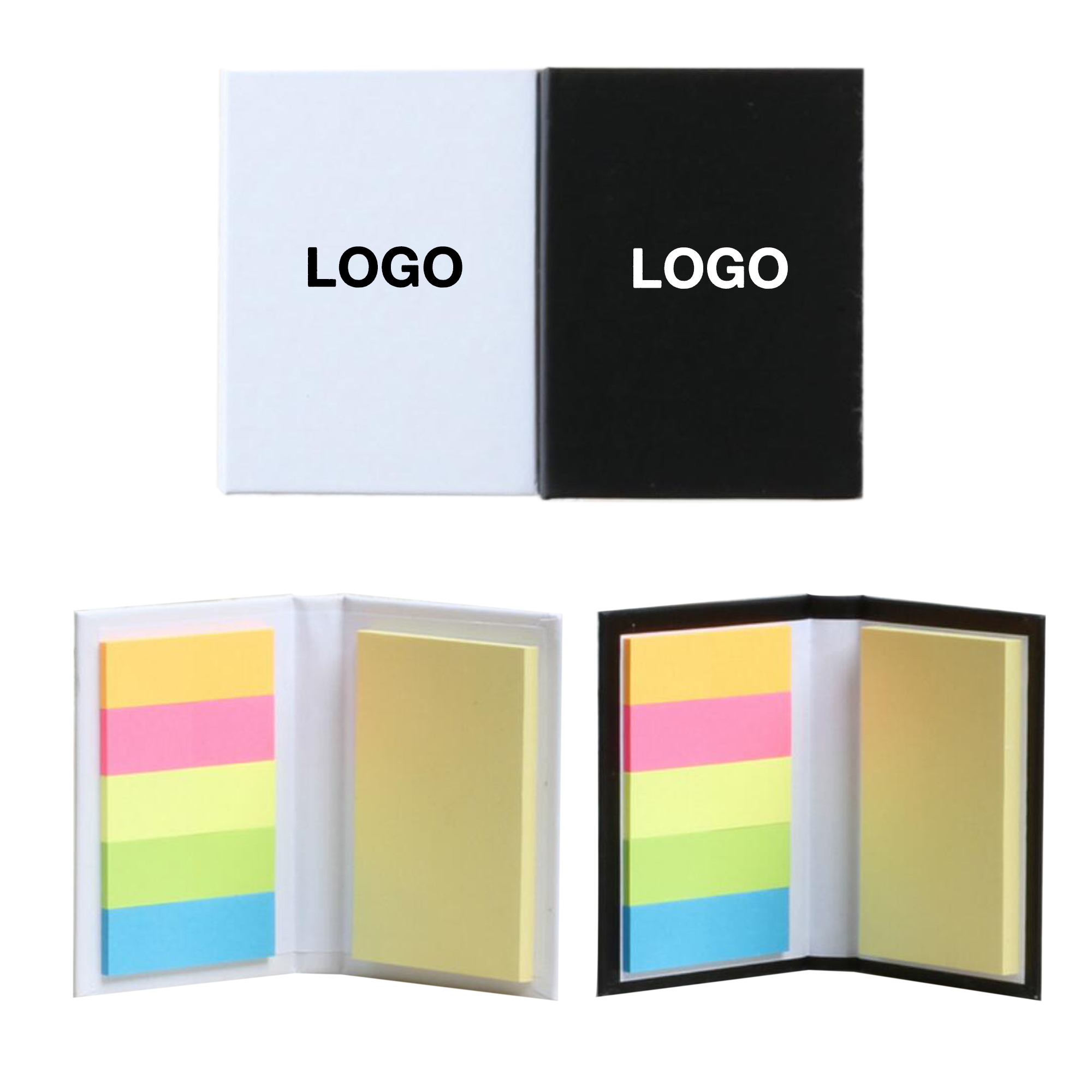 Notes collantes et carnet de notes de drapeaux