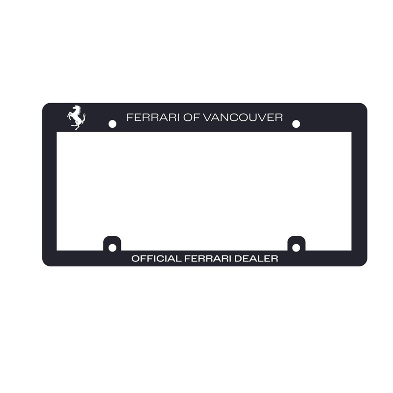 Cadre personnalisé de plaque d'immatriculation abs