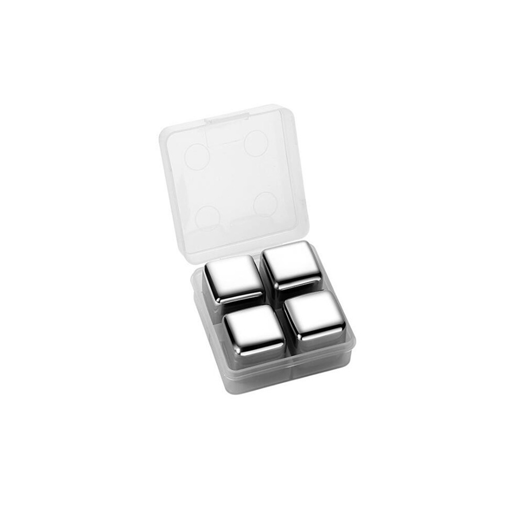 Juego de regalo de piedras de whisky de acero inoxidable