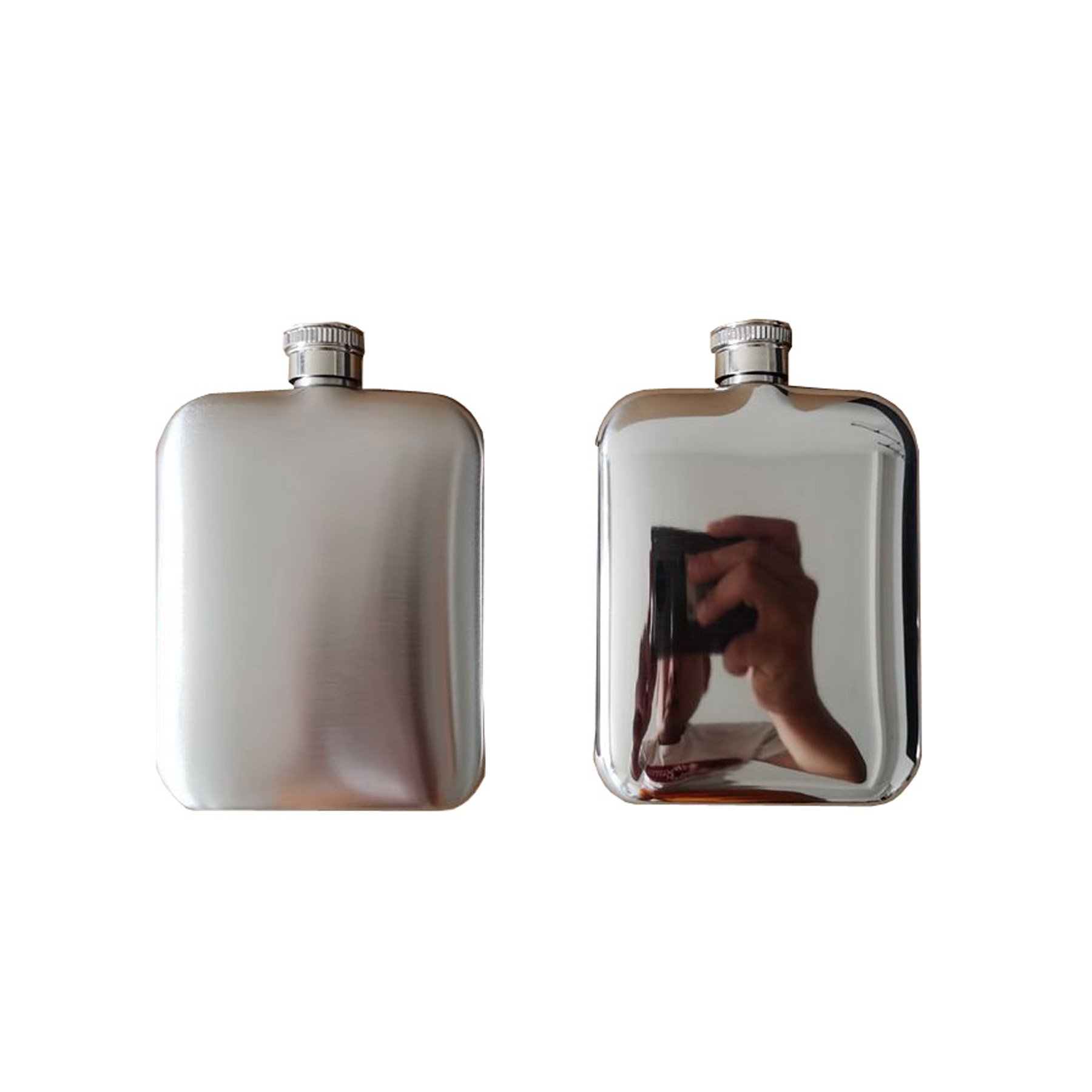 Flasque de hanche en acier inoxydable de 6 oz
