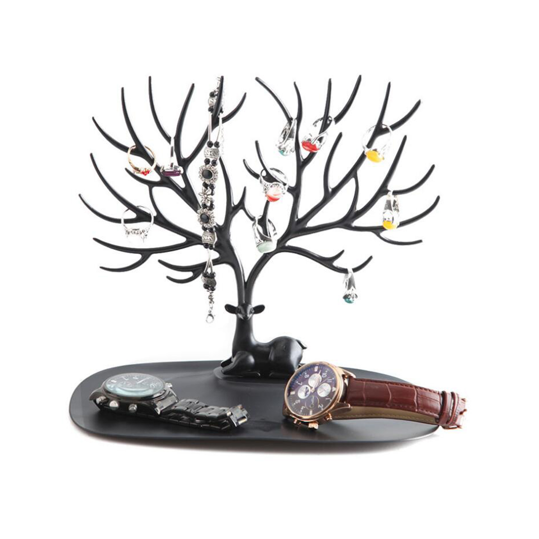 Muestra joyería árbol de ciervo soporte