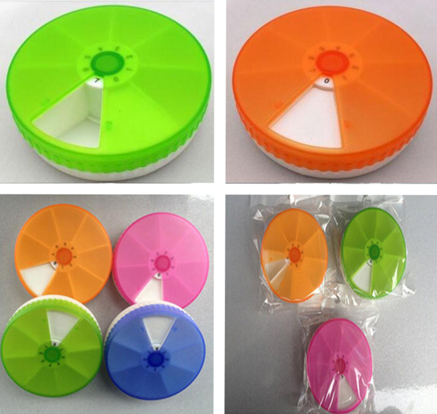 7 Days Round Pill Box