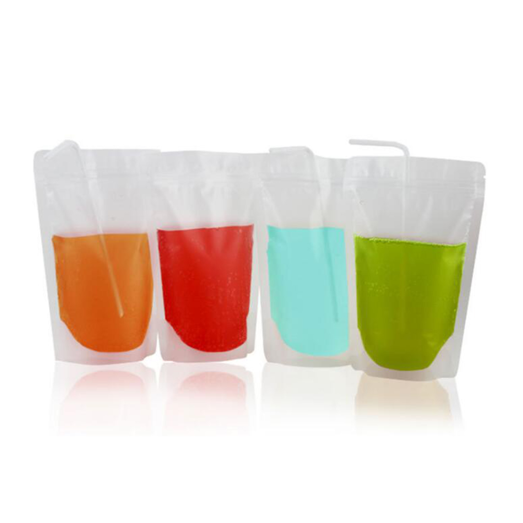 Empty Plastic Drink Pouches