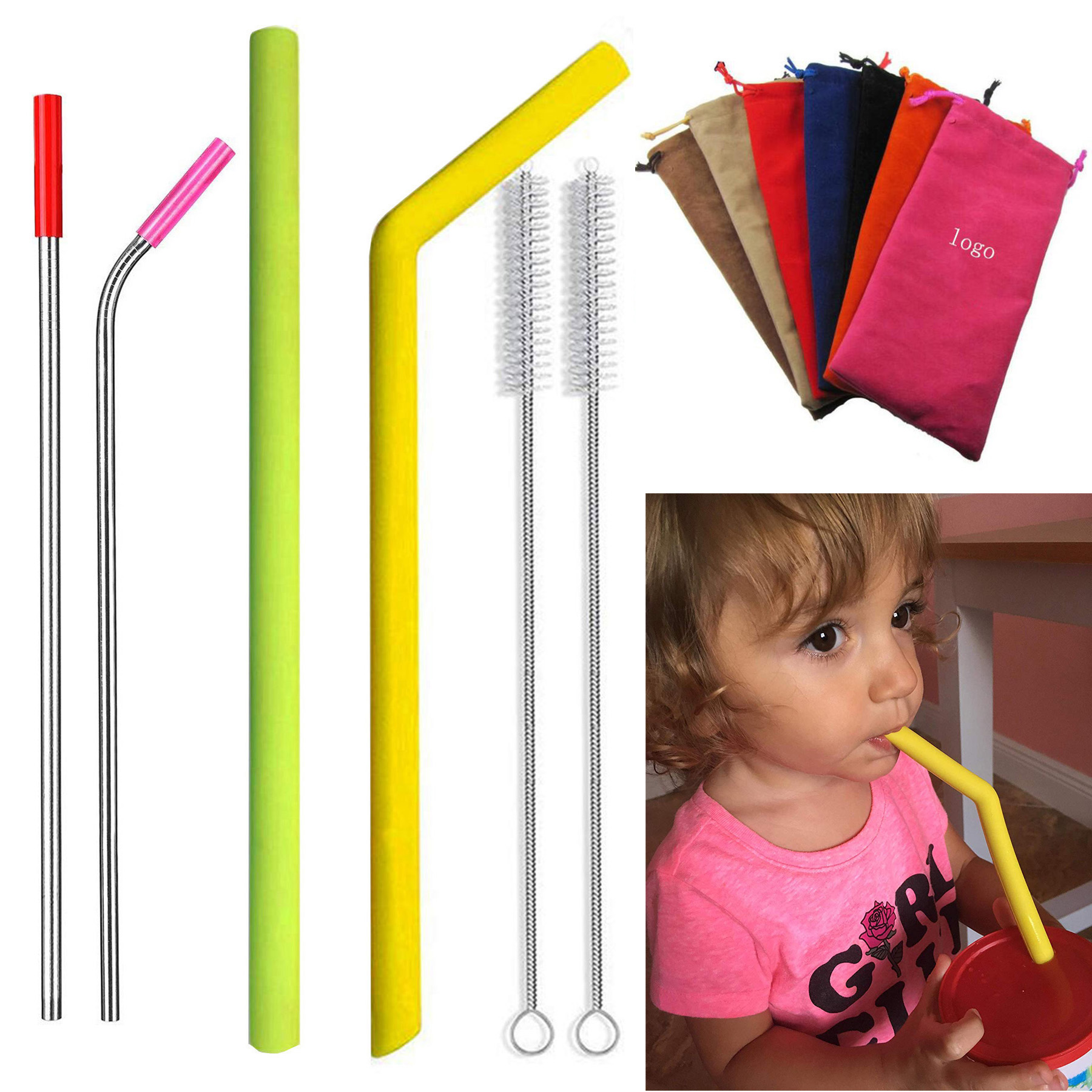 Straw Set For Kids