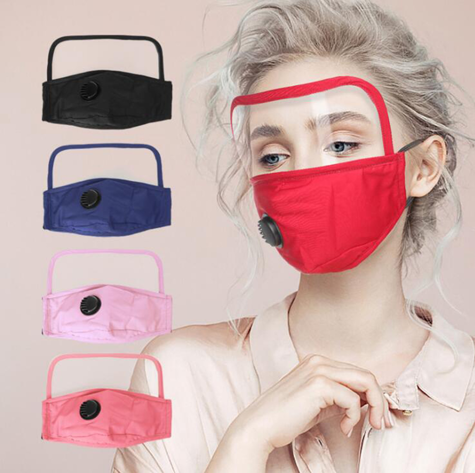 Face Protection Masks With Eyes Shield
