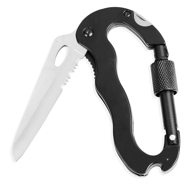 Mousquetons à outils multiples avec couteau