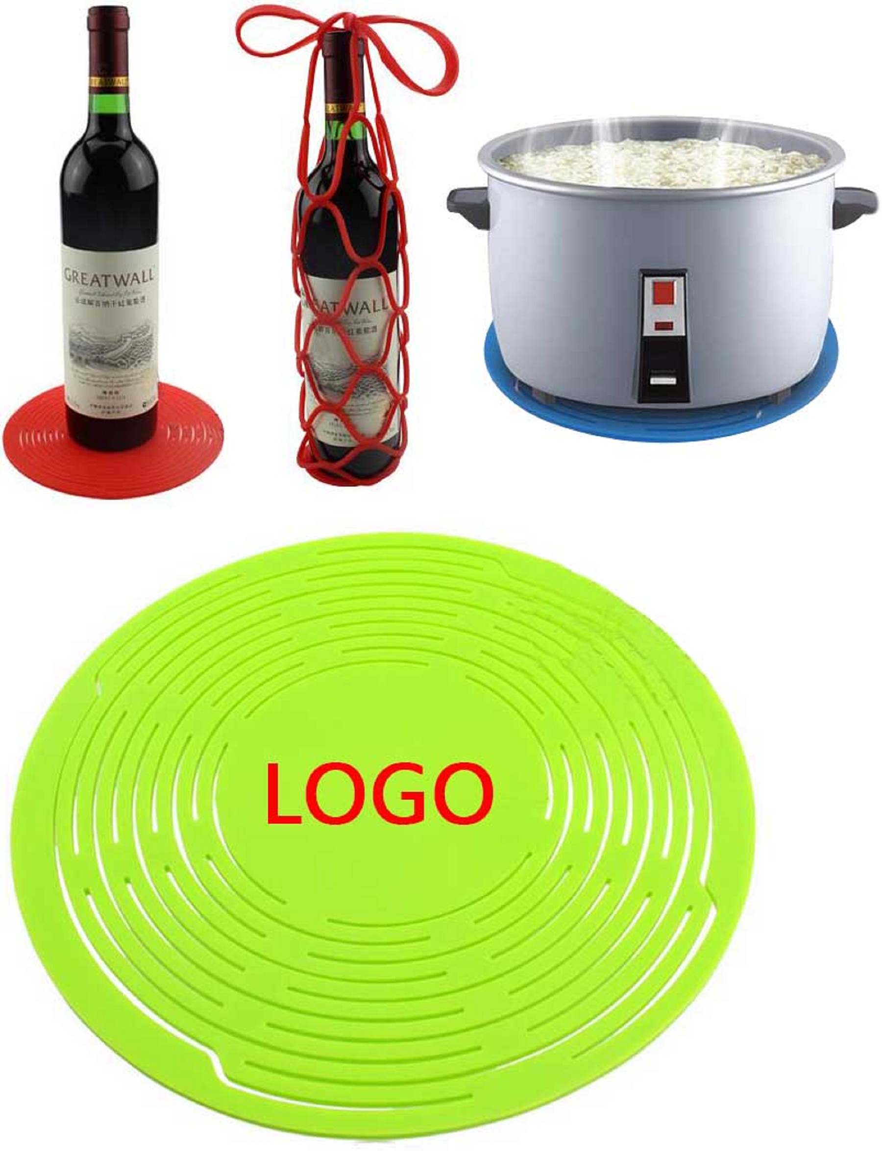 Silicone Wine Bottle Carrier Holder