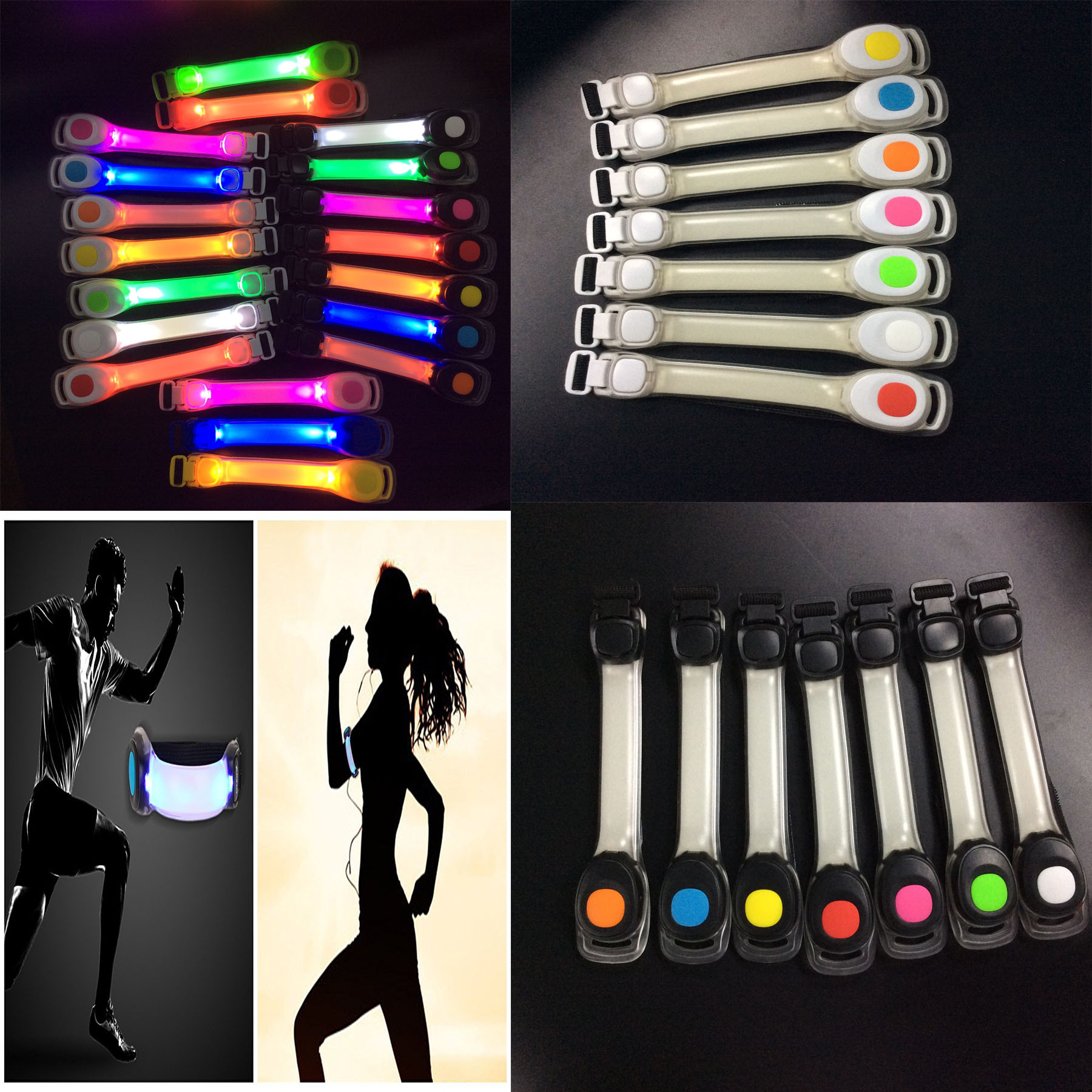 Bracelets de course led ceinture de bras