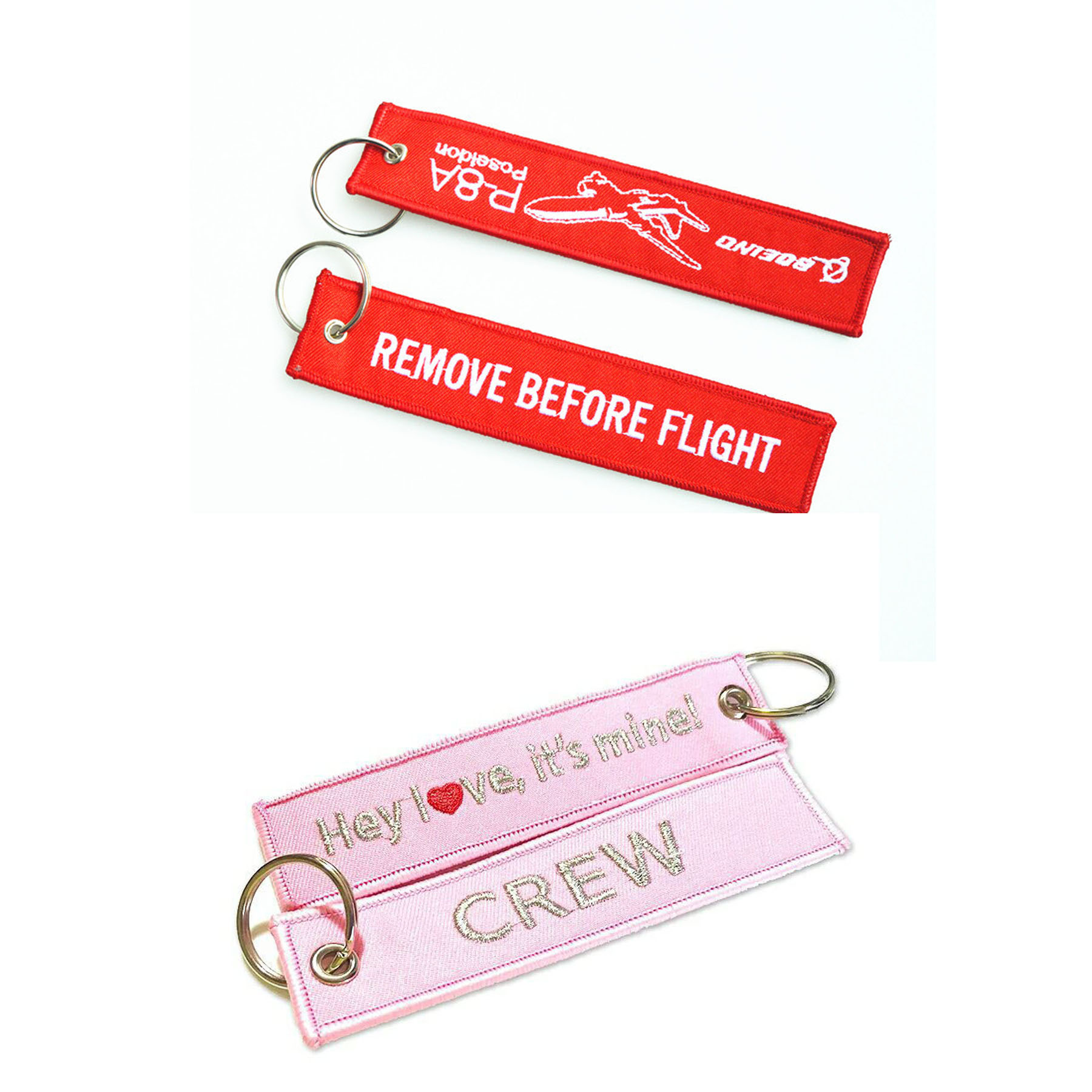 Customized Embroidered Key Chain Key Ring