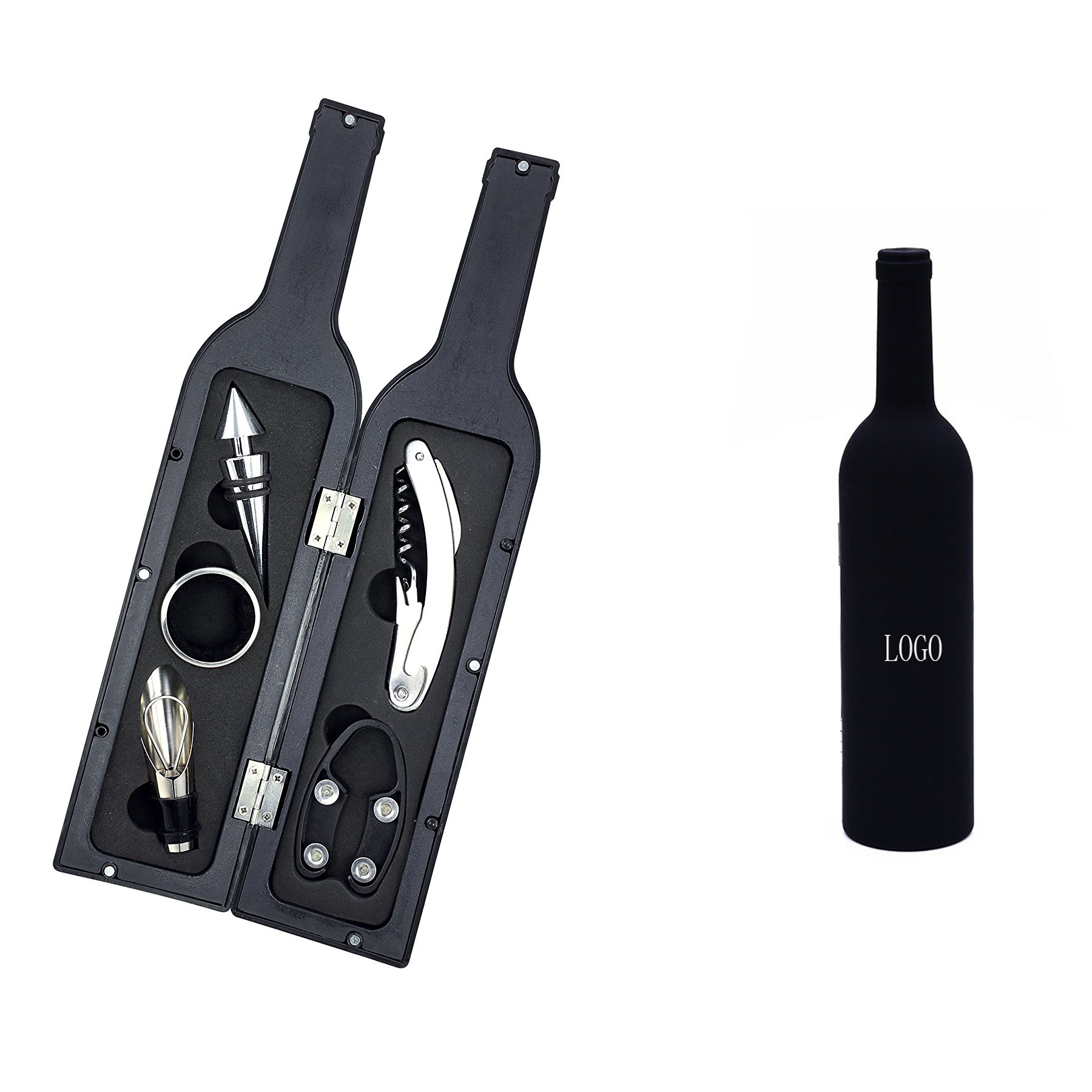Ensemble d'outils vin bouteille