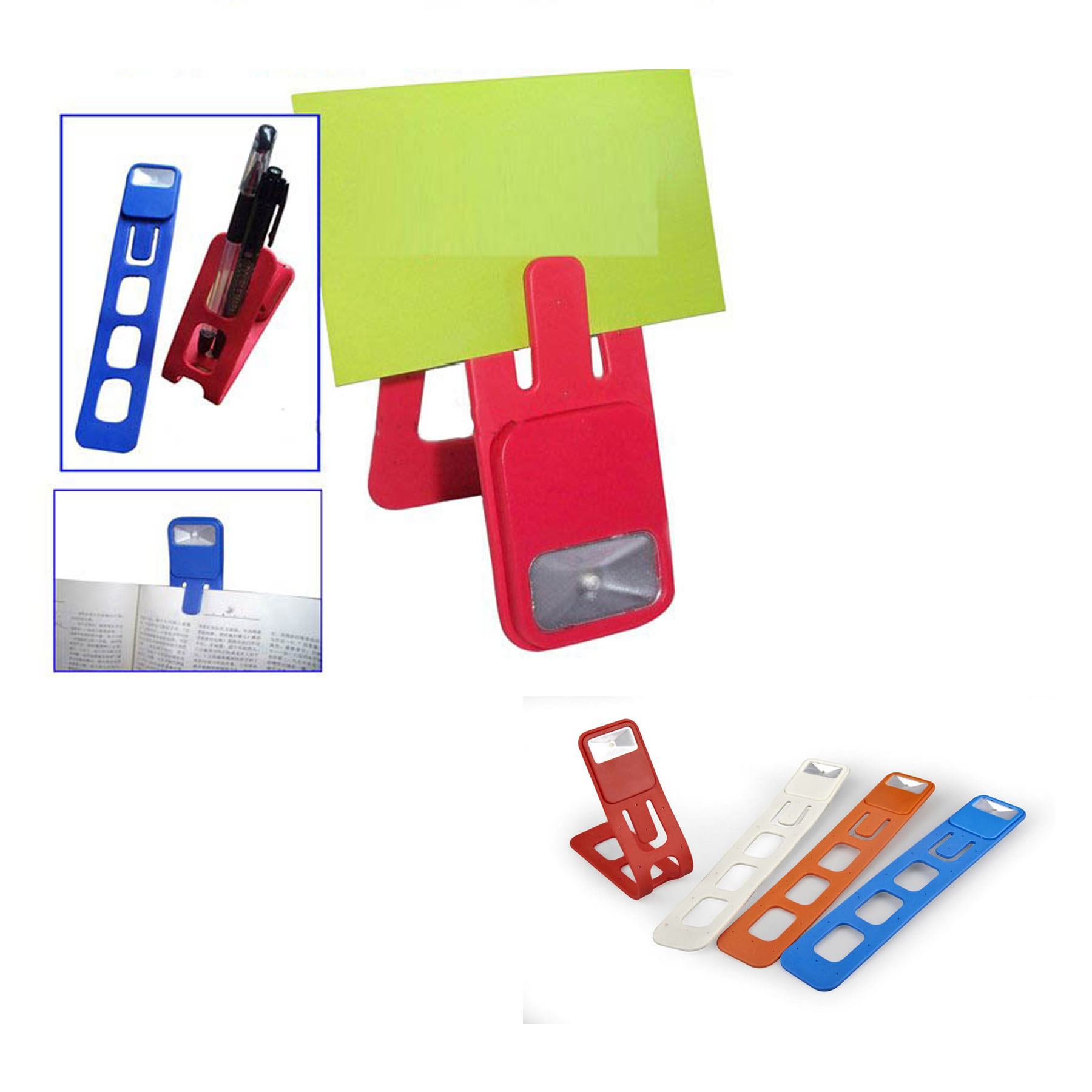 Libro de marcadores flexible luz