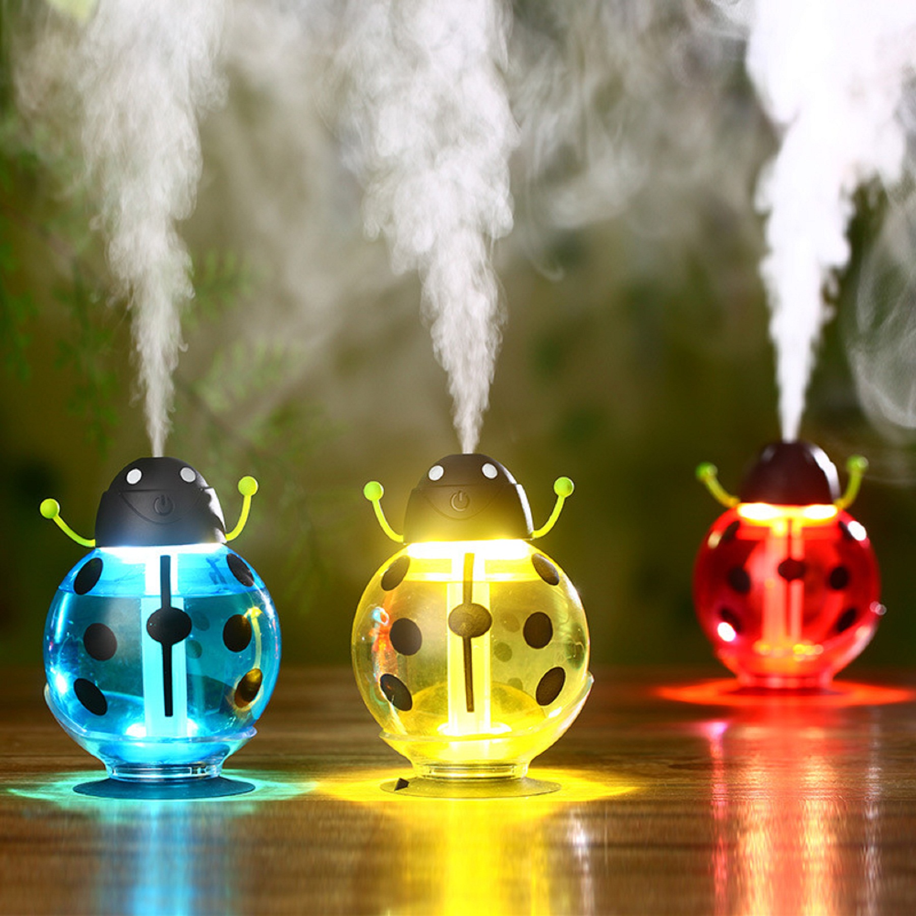 Humidificateur usb mini coléoptère avec lumière led