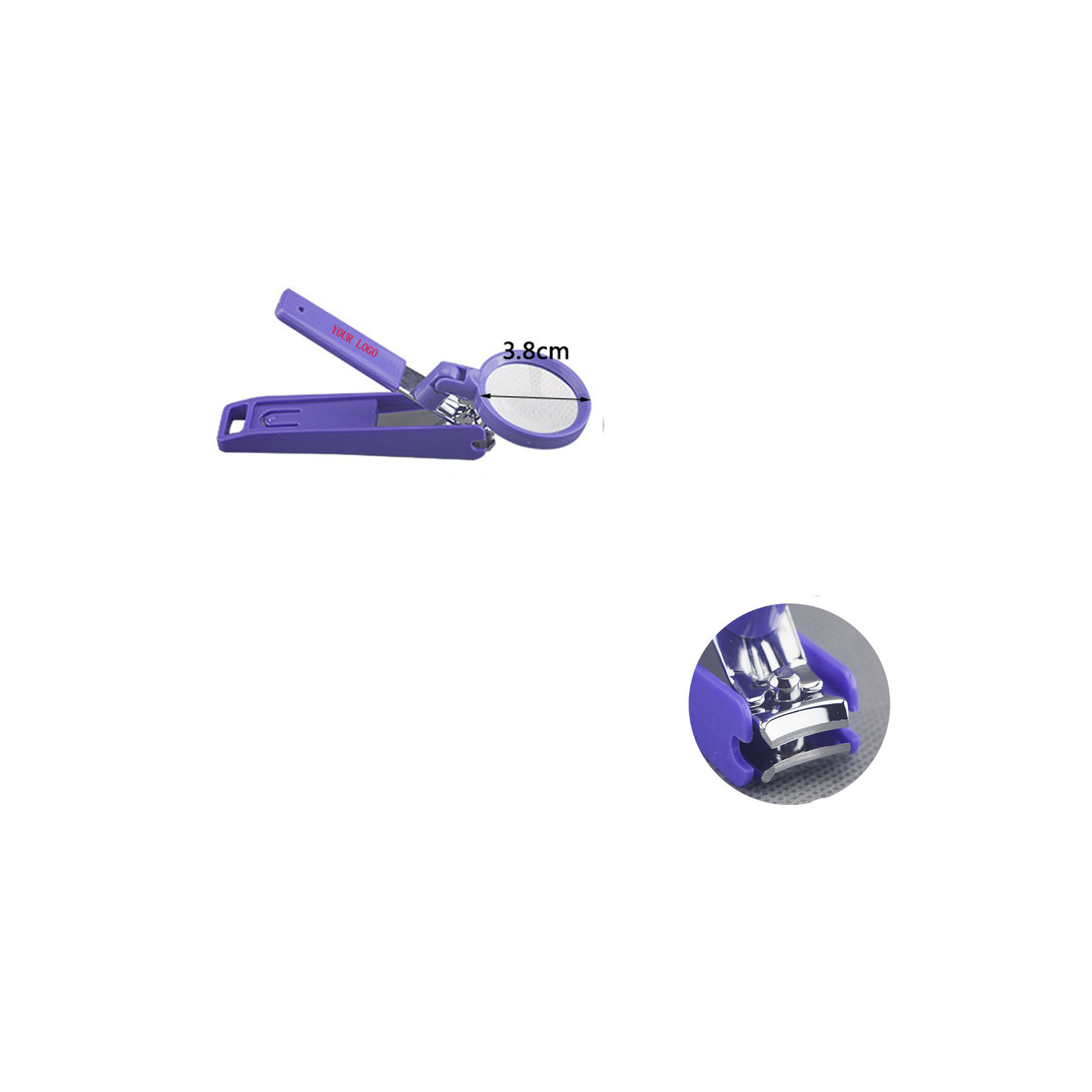 Pince à ongles avec loupe