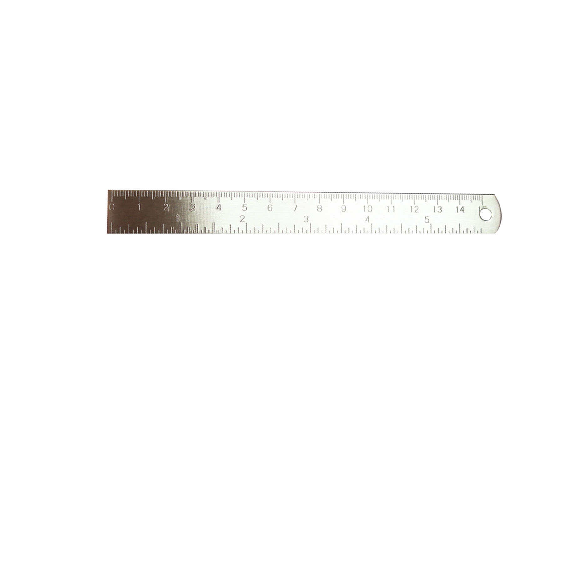 6 In Brass Ruler