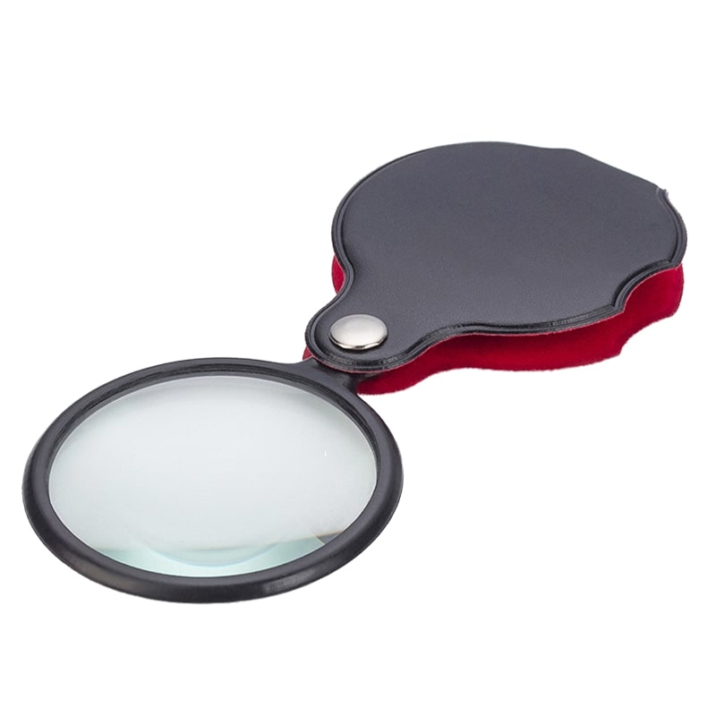 Loupe de lupa de bolsillo plegable 60mm