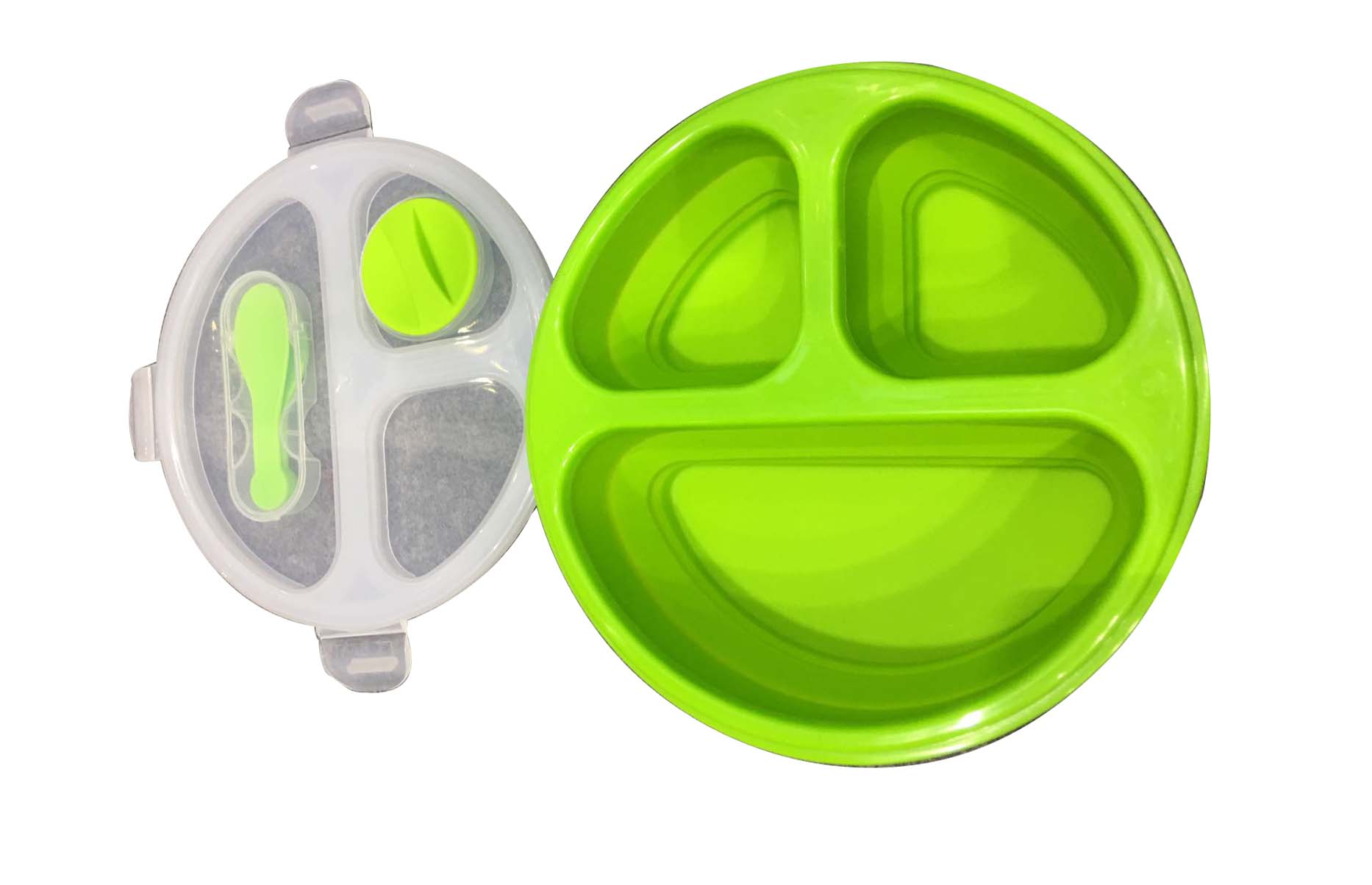 Round Silicone Folding Lunch Box