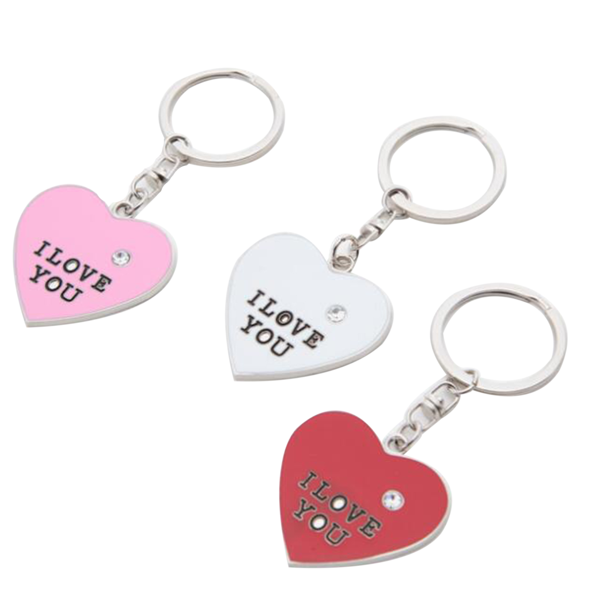 Heart Shaped Red Key Chain
