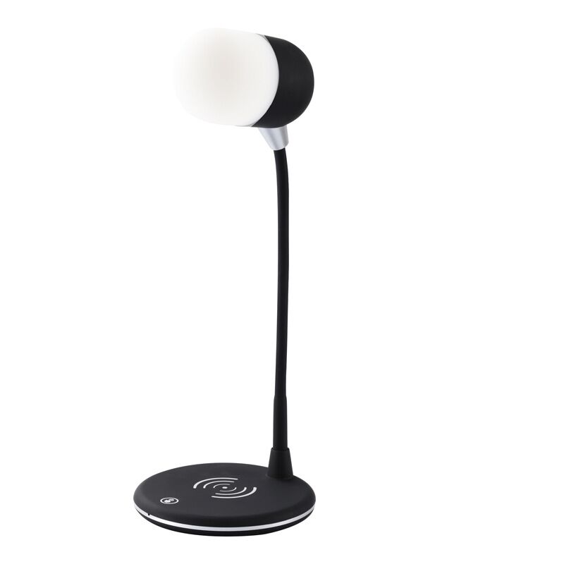 Led Light Wireless Charger With Bluetooth Audio