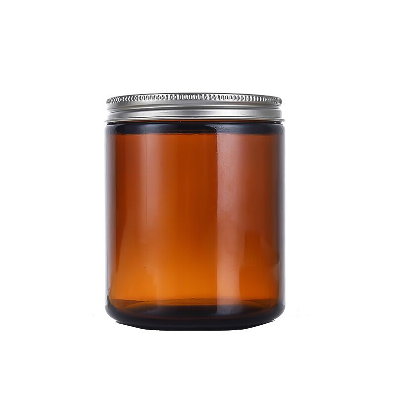 Jarros de vidrio con tapa de plata-120ml