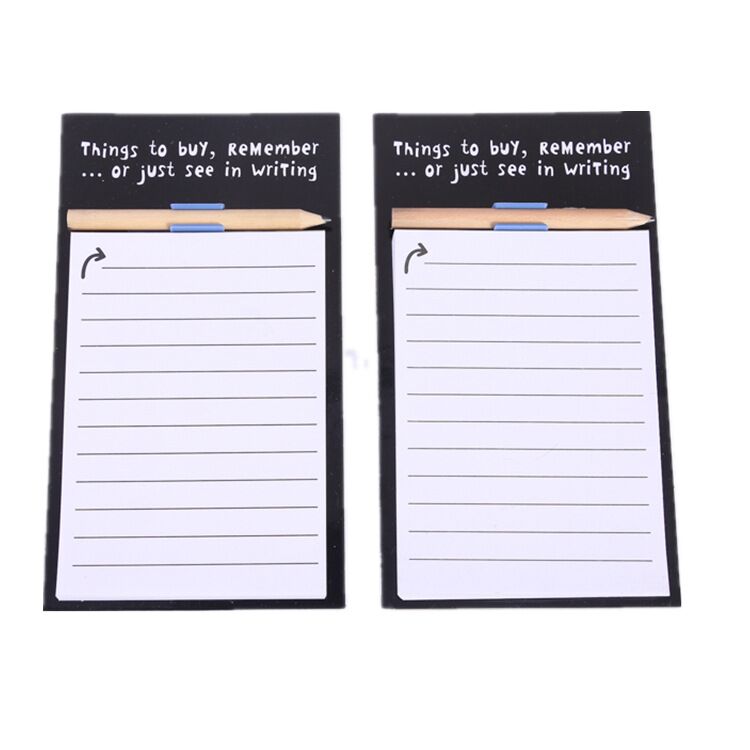 Blocs-notes magnétiques pour réfrigérateur avec stylo