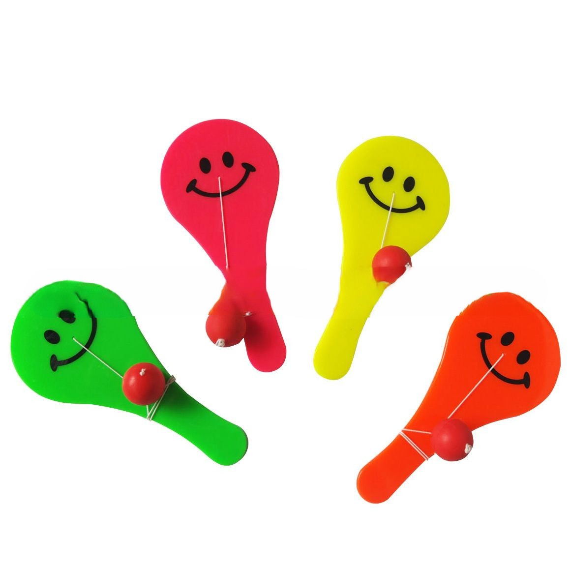 Souriant face onde board balle élastique