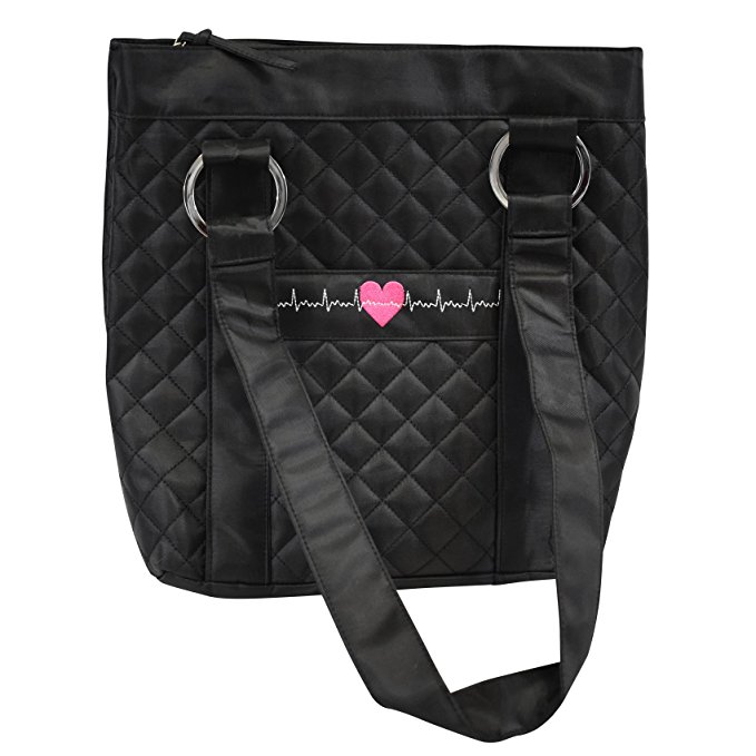 Quilted Nurse Teacher Tote Bag