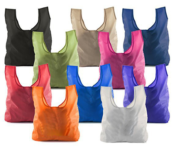 Sacs d'épicerie pliants réutilisables